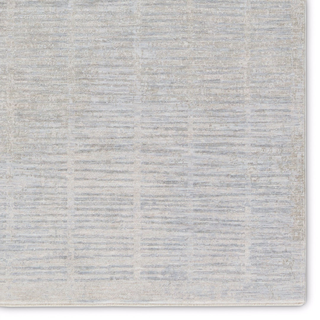 Jaipur Living Dounia Striped Light Gray/ Blue Area Rug (10'X14')