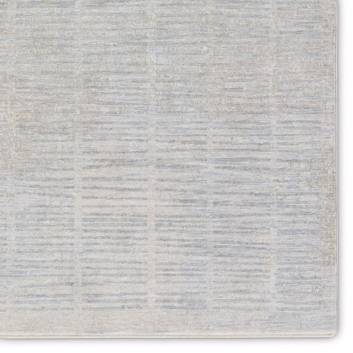 Jaipur Living Dounia Striped Light Gray/ Blue Area Rug (10'X14')