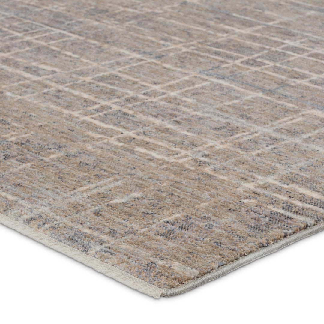 Jaipur Living Pinon Striped Silver/ Taupe Area Rug (8'X10')