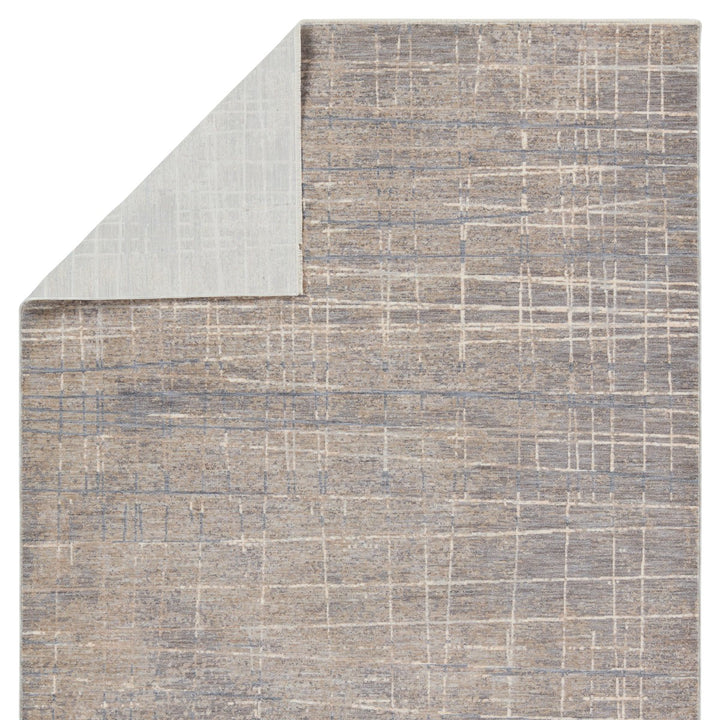 Jaipur Living Pinon Striped Silver/ Taupe Area Rug (5'X8')