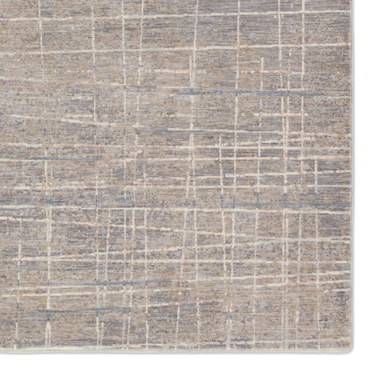 Jaipur Living Pinon Striped Silver/ Taupe Area Rug (5'X8')