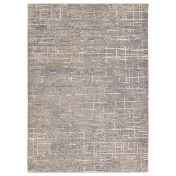 Jaipur Living Pinon Striped Silver/ Taupe Area Rug (8'X10')