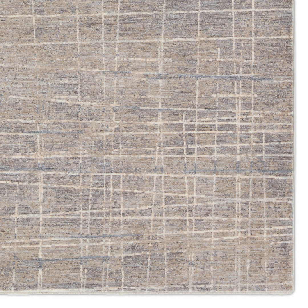 Jaipur Living Pinon Striped Silver/ Taupe Area Rug (8'X10')