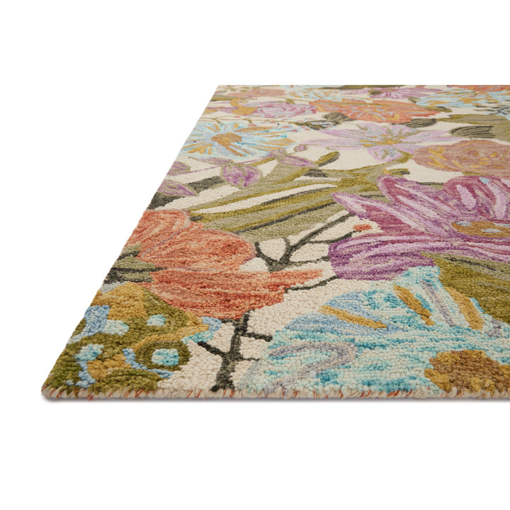 Loloi Belladonna Ivory / Multi 3'-6" x 5'-6" Accent Rug