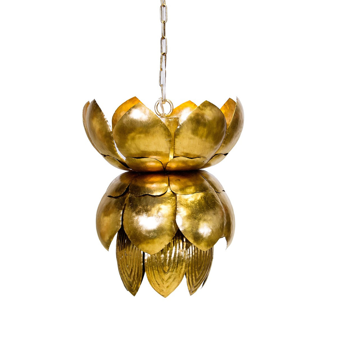 Blossom - Gold Leaf Iron Chandelier