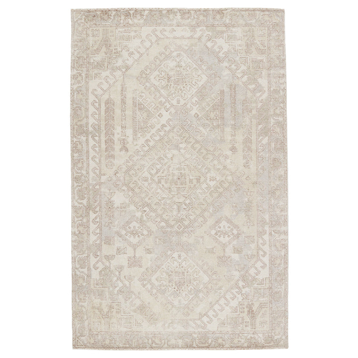 Jaipur Living Arlowe Handmade Medallion Light Taupe/ Cream Area Rug (9'X12')