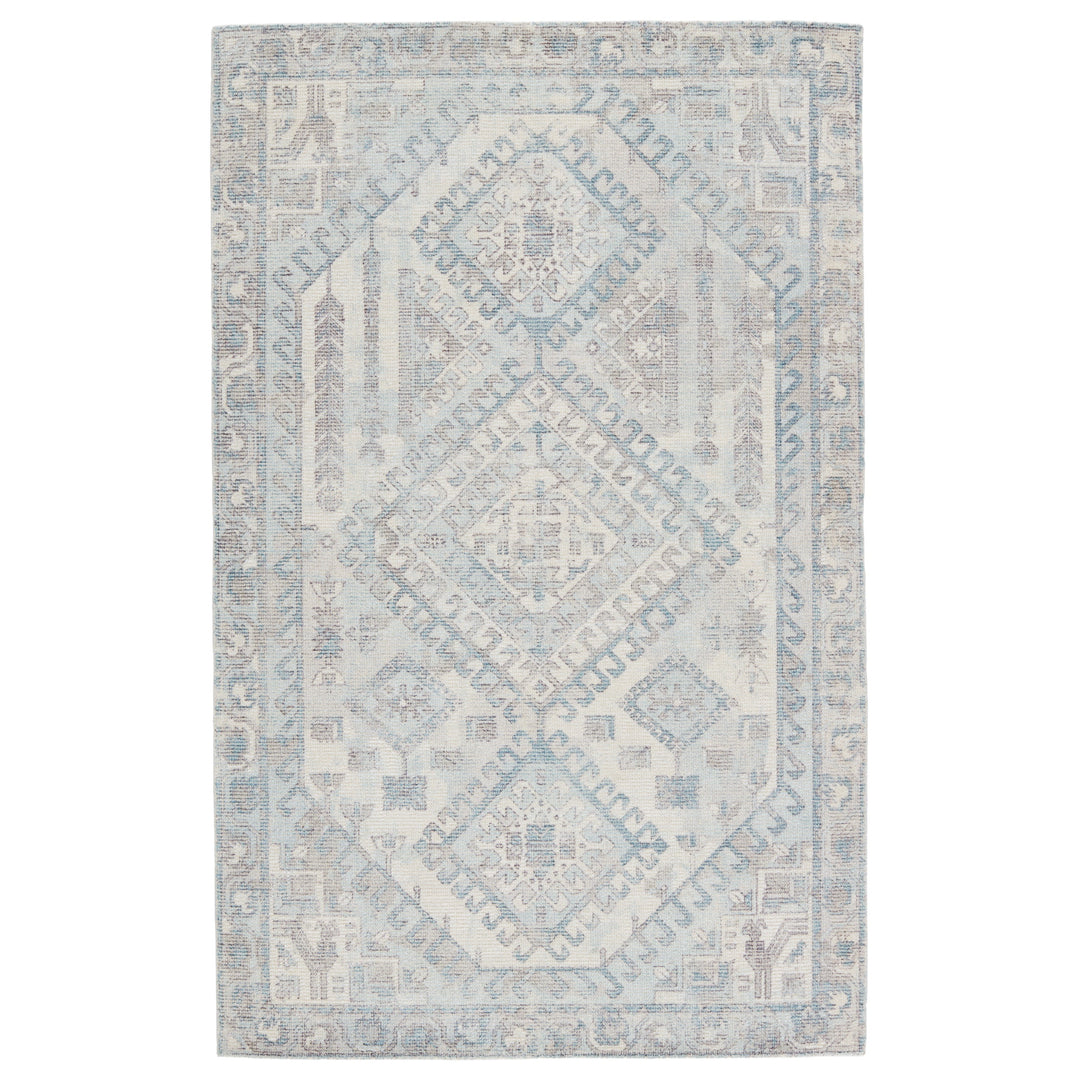 Jaipur Living Arlowe Handmade Medallion Light Blue/ Gray Runner Rug (3'X10')