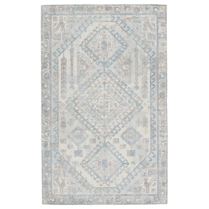 Jaipur Living Arlowe Handmade Medallion Light Blue/ Gray Runner Rug (3'X10')