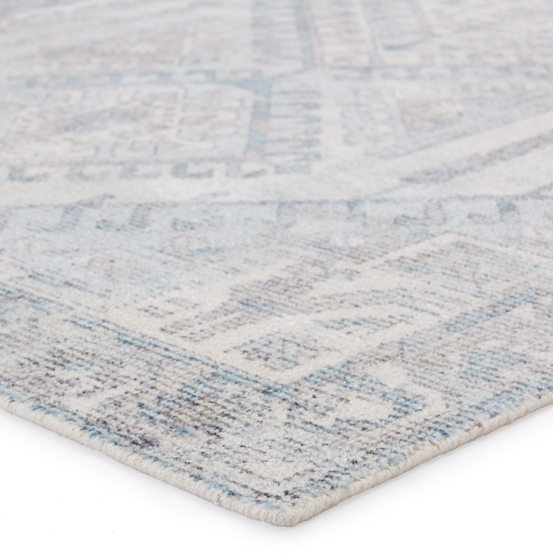 Jaipur Living Arlowe Handmade Medallion Light Blue/ Gray Area Rug (10'X14')