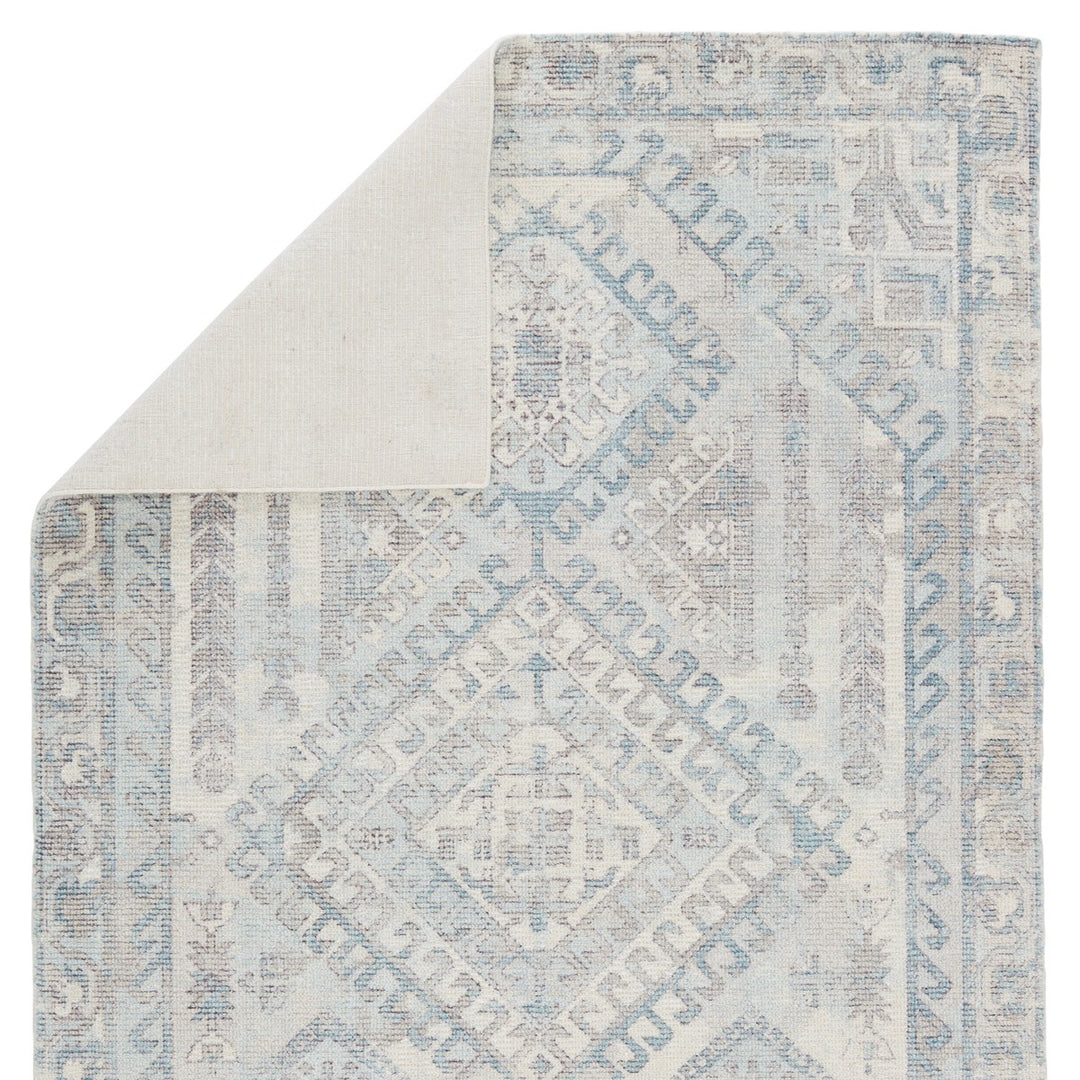 Jaipur Living Arlowe Handmade Medallion Light Blue/ Gray Runner Rug (3'X10')