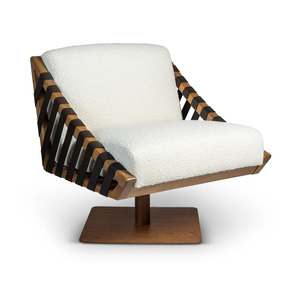 Girona Swivel Chair-Urbia-URBIA-BMJ-71607-04-Lounge ChairsIvory - Pecan - Dark Brown.-2-France and Son