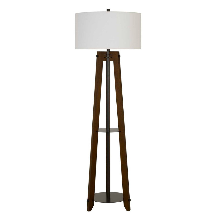 150W 3 Way Bilzen Ash Wood Tripod Floor Lamp-Cal Lighting-CAL-BO-2833FL-Floor Lamps-1-France and Son