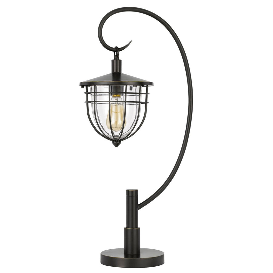 Alma Lantern Style Table Lamp-Cal Lighting-CAL-BO-2993DK-Table Lamps-1-France and Son