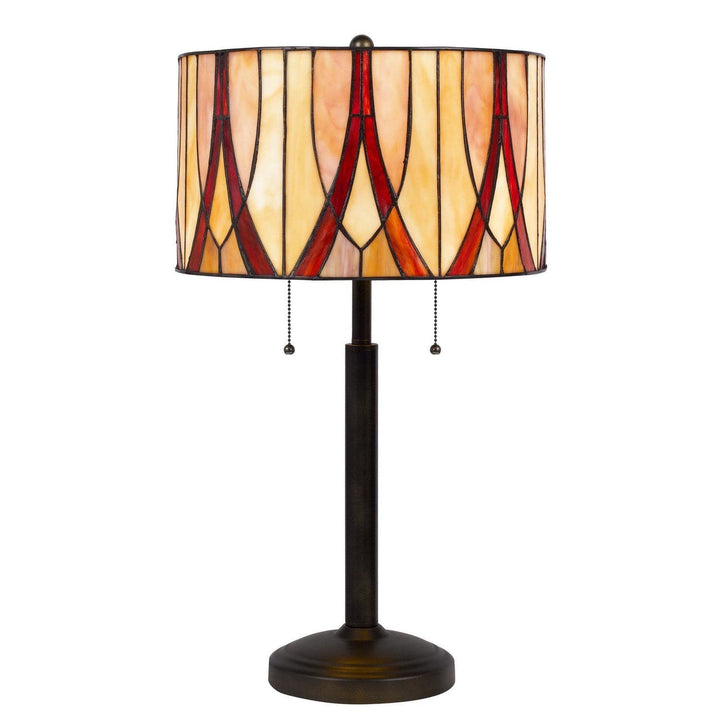 60W x 2 Tiffany table lamp-Cal Lighting-CAL-BO-3075TB-Table Lamps-2-France and Son