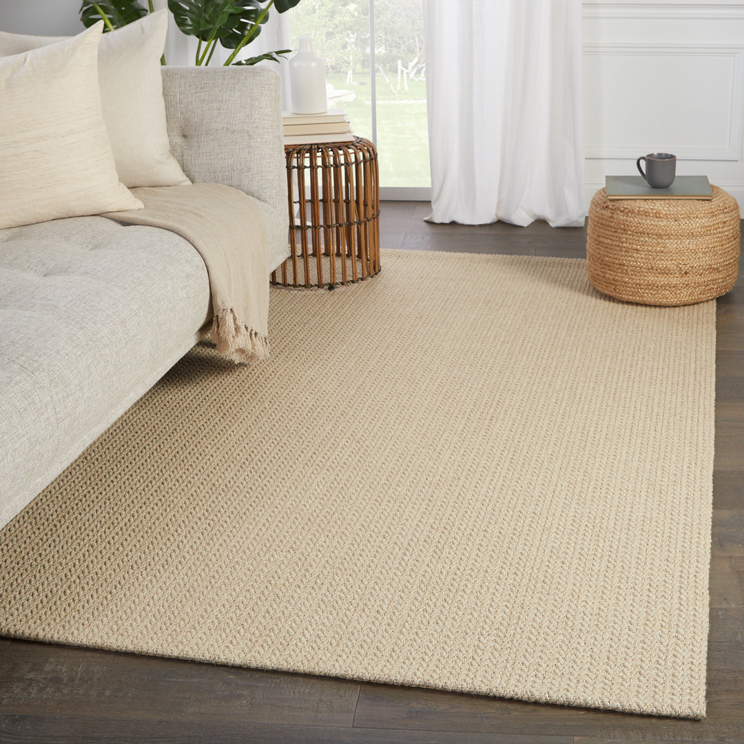 Jaipur Living Emere Natural Solid Beige Area Rug (6'X9')