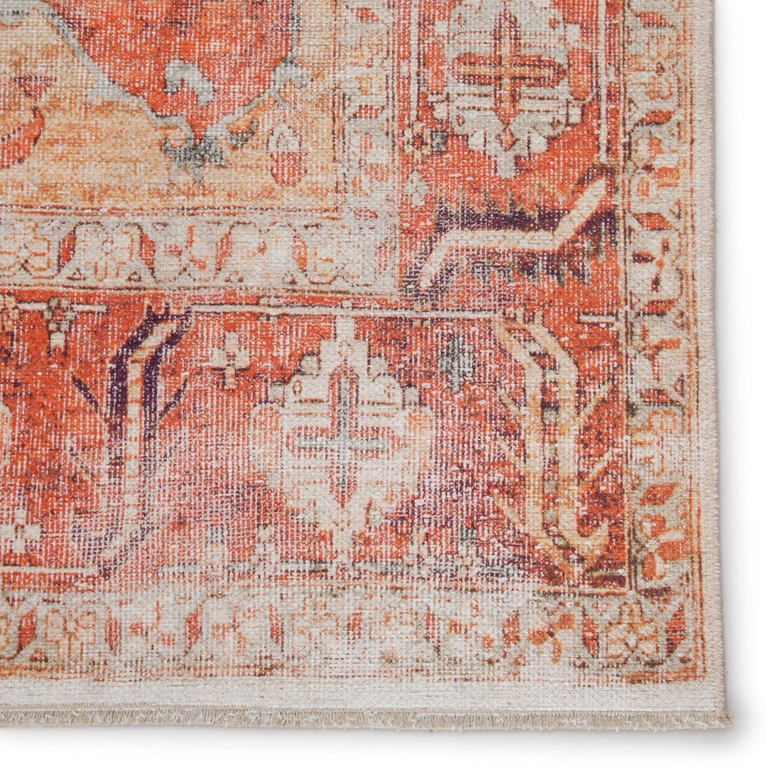 Jaipur Living Rhoda Medallion Orange/ Ivory Area Rug (6'X9')