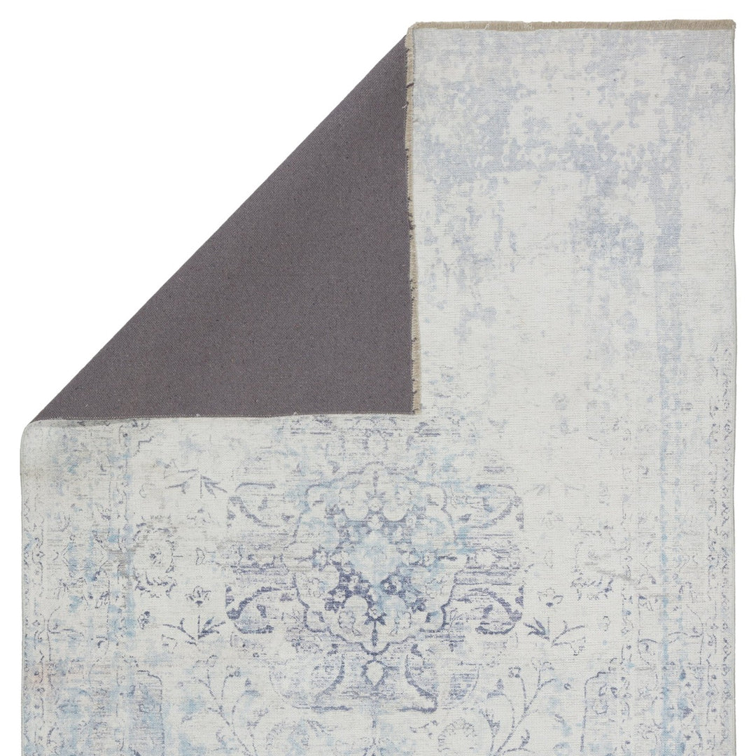 Jaipur Living Contessa Medallion Blue/ White Area Rug (7'10"X9'10")