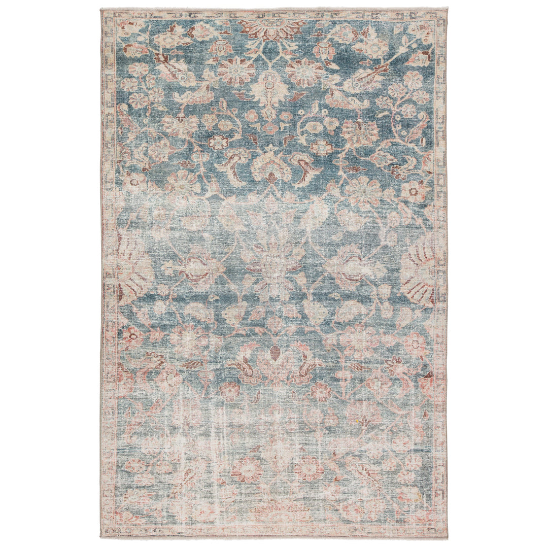 Jaipur Living Bardia Oriental Dark Teal/ Rust Area Rug (10'X14')