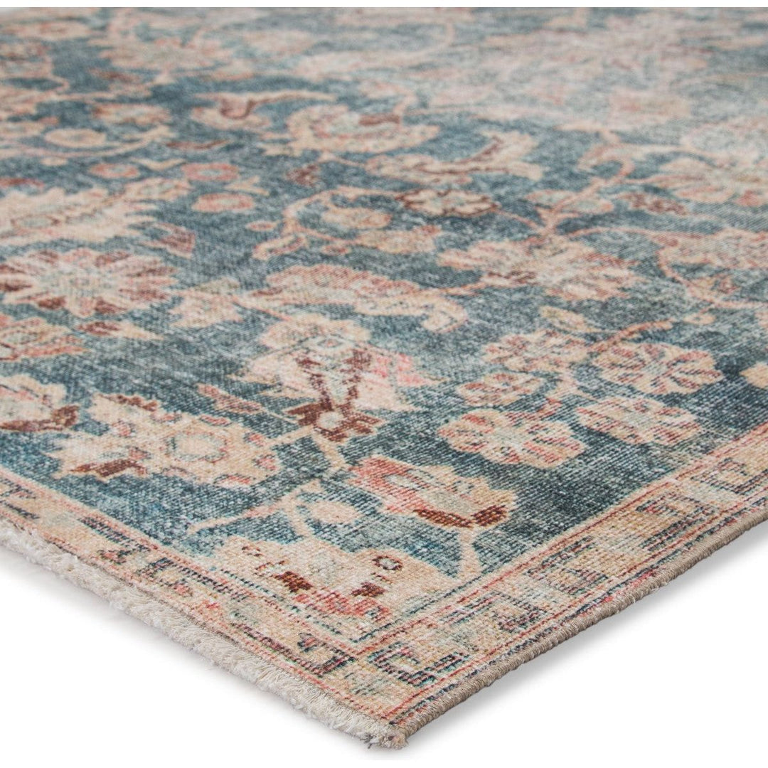 Jaipur Living Bardia Oriental Dark Teal/ Rust Area Rug (7'10"X9'10")