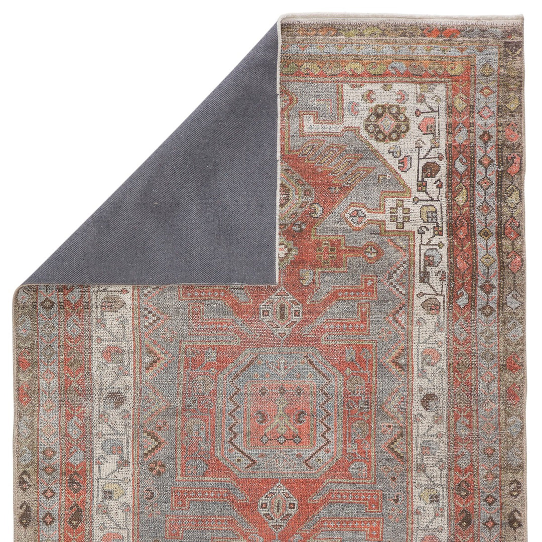 Jaipur Living Palazza Medallion Gray/ Orange Area Rug (6'X9')