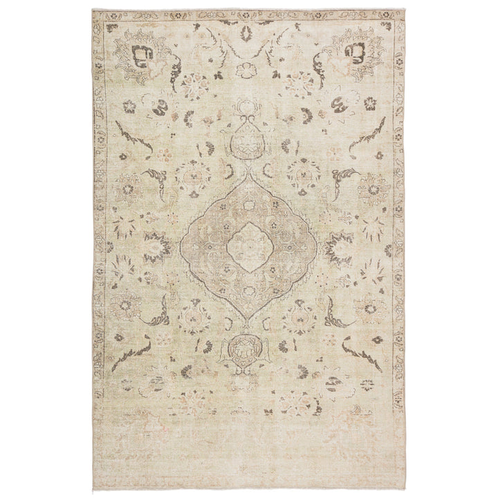 Jaipur Living Victoire Medallion Green/ Gray Area Rug (7'10"X9'10")