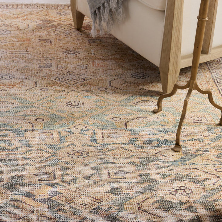 Jaipur Living Atkins Trellis Gold/ Green Area Rug (7'10"X9'10")