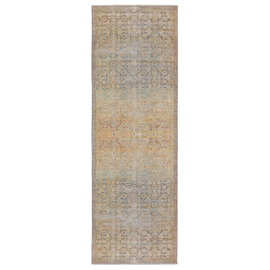 Jaipur Living Atkins Trellis Gold/ Green Area Rug (7'10"X9'10")