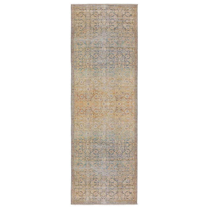 Jaipur Living Atkins Trellis Gold/ Green Area Rug (7'10"X9'10")