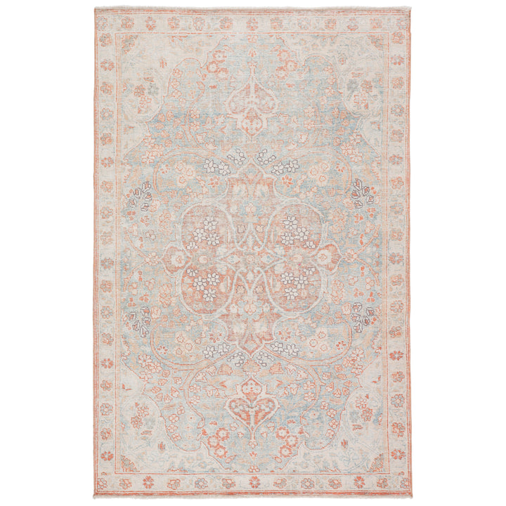 Jaipur Living Fay Medallion Orange/ Light Blue Area Rug (10'X14')