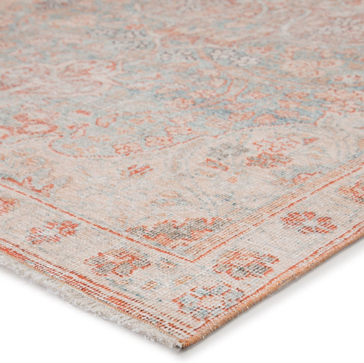 Jaipur Living Fay Medallion Orange/ Light Blue Area Rug (5'X8')