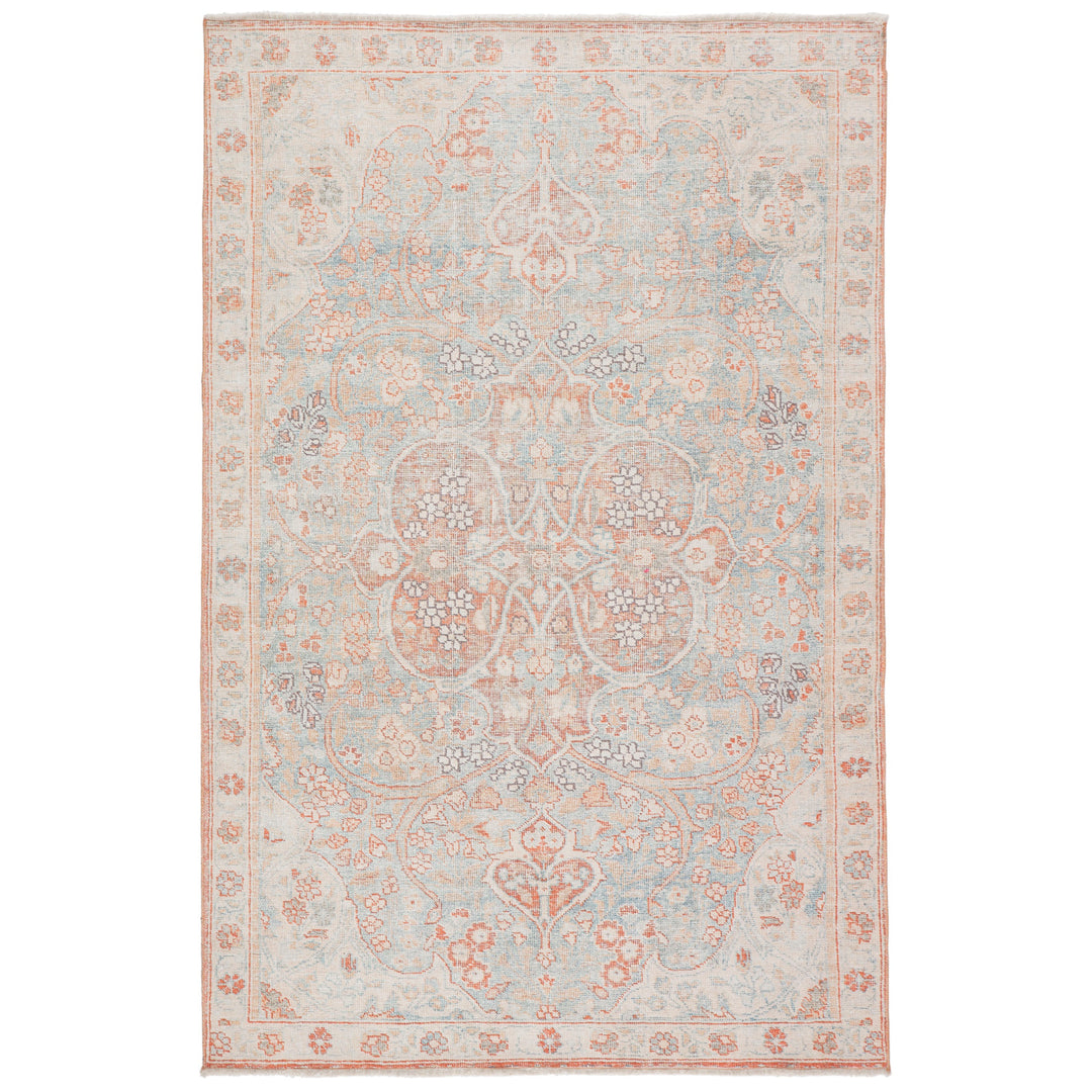 Jaipur Living Fay Medallion Orange/ Light Blue Area Rug (7'10"X9'10")