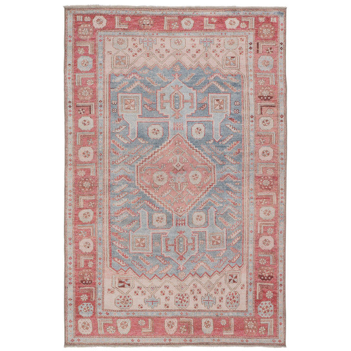 Jaipur Living Fiddler Medallion Pink/ Blue Area Rug (4'X6')