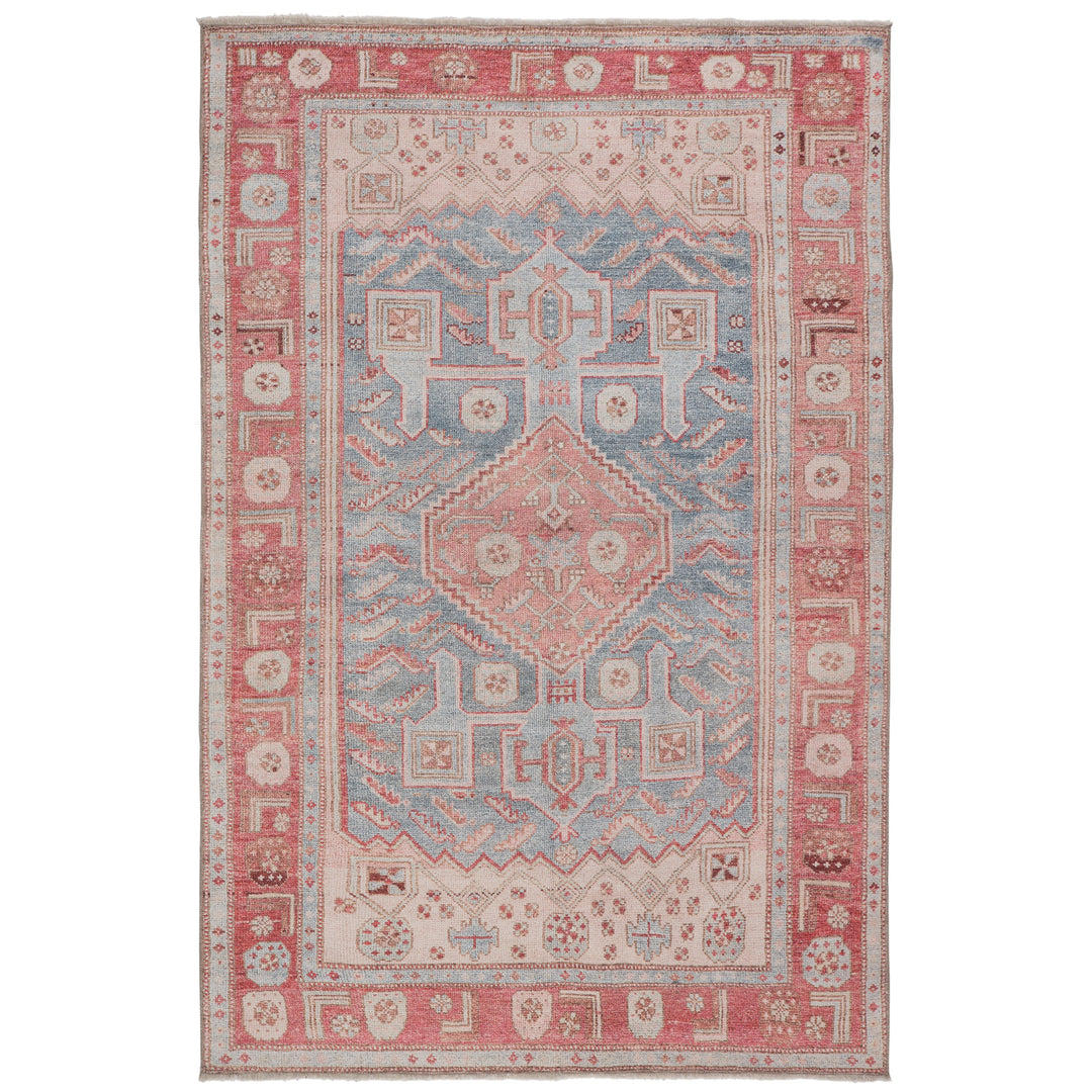 Jaipur Living Fiddler Medallion Pink/ Blue Area Rug (6'X9')