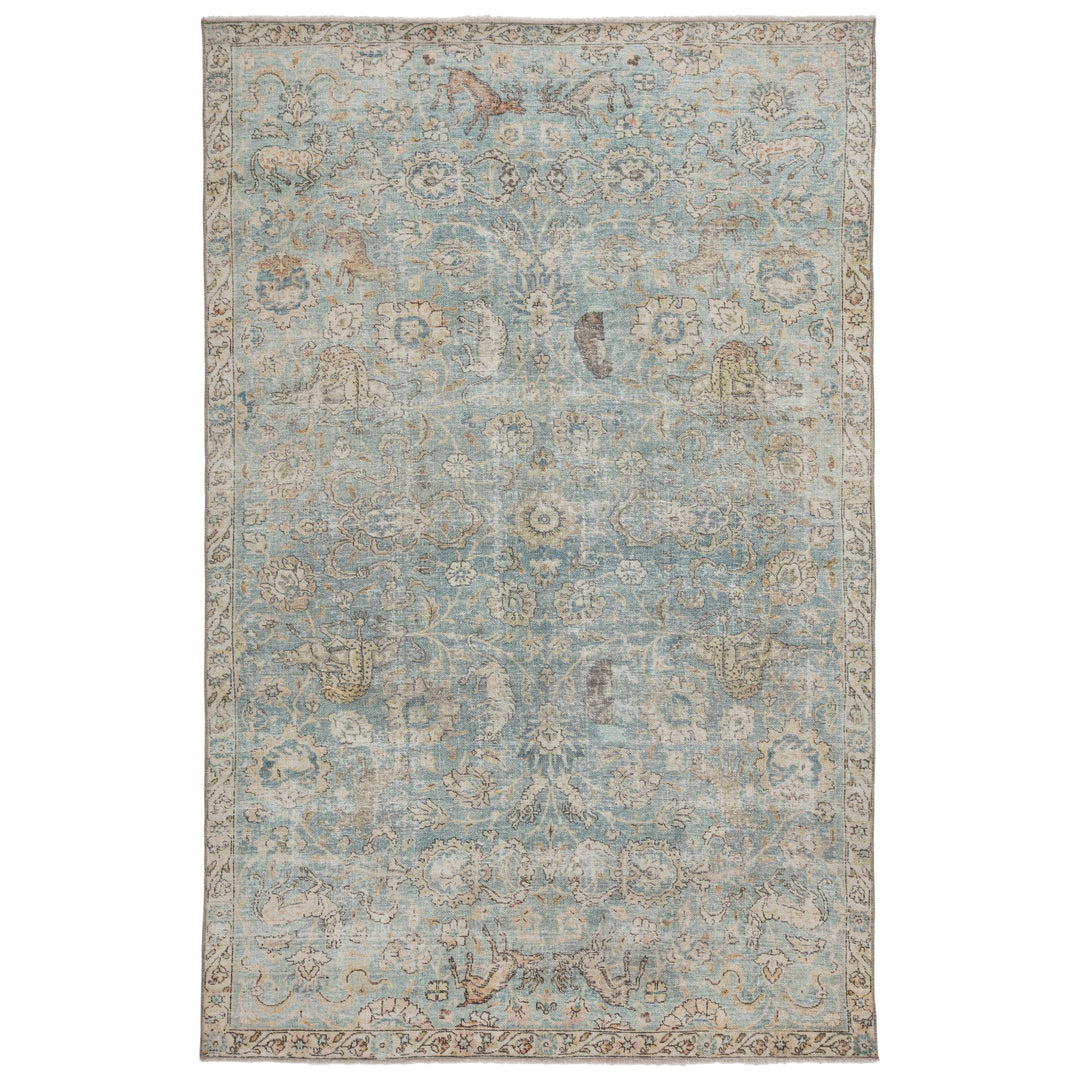 Jaipur Living Stag Oriental Teal/ Gold Area Rug (6'X9')