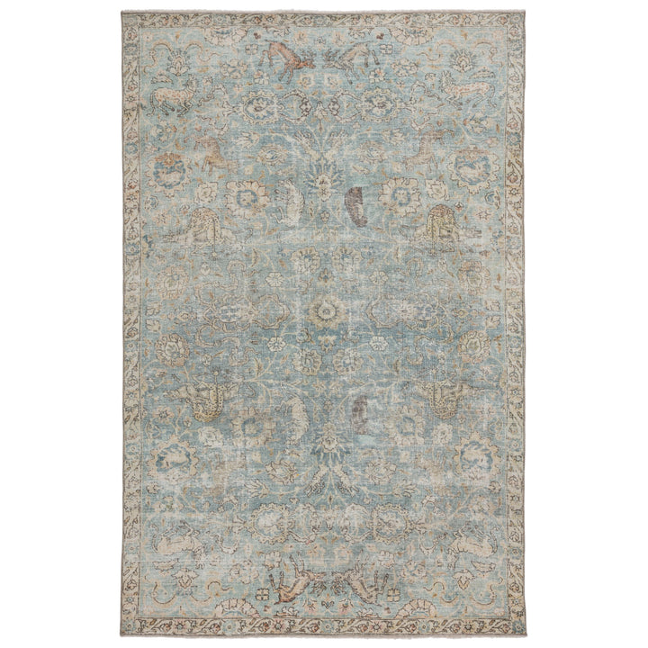 Jaipur Living Stag Oriental Teal/ Gold Area Rug (6'X9')