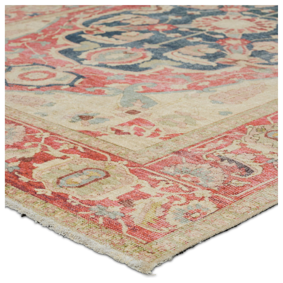 Jaipur Living Kadi Medallion Red/ Blue Runner Rug (2'6"X8')