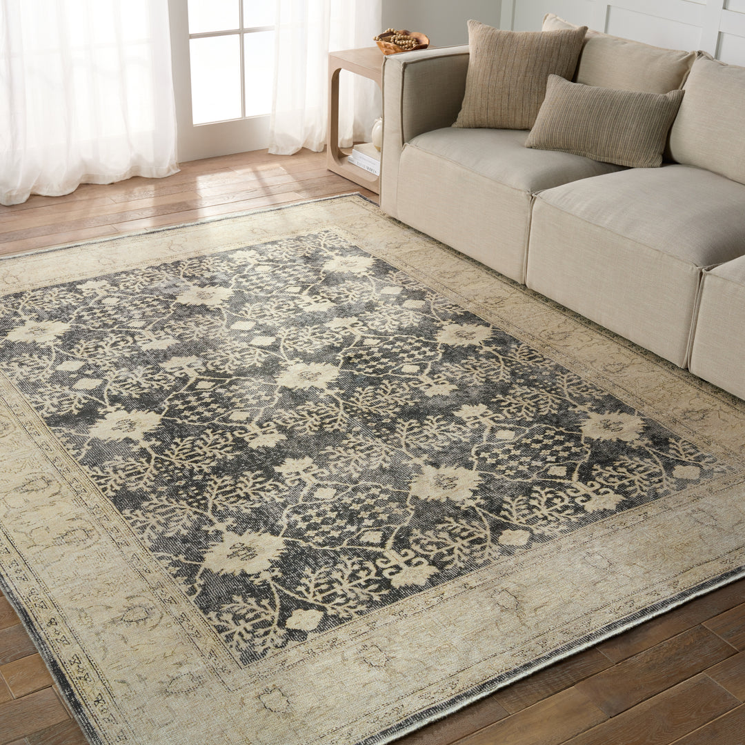 Jaipur Living Pia Medallion Navy/ Cream Runner Rug (2'6"X8')