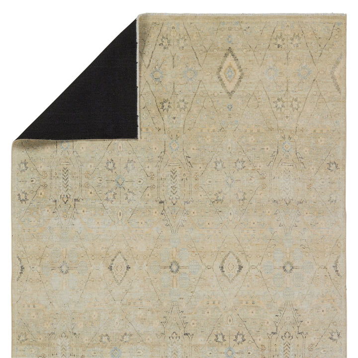 Brabham Medallion Green/ Blue Runner Rug (3'X10')