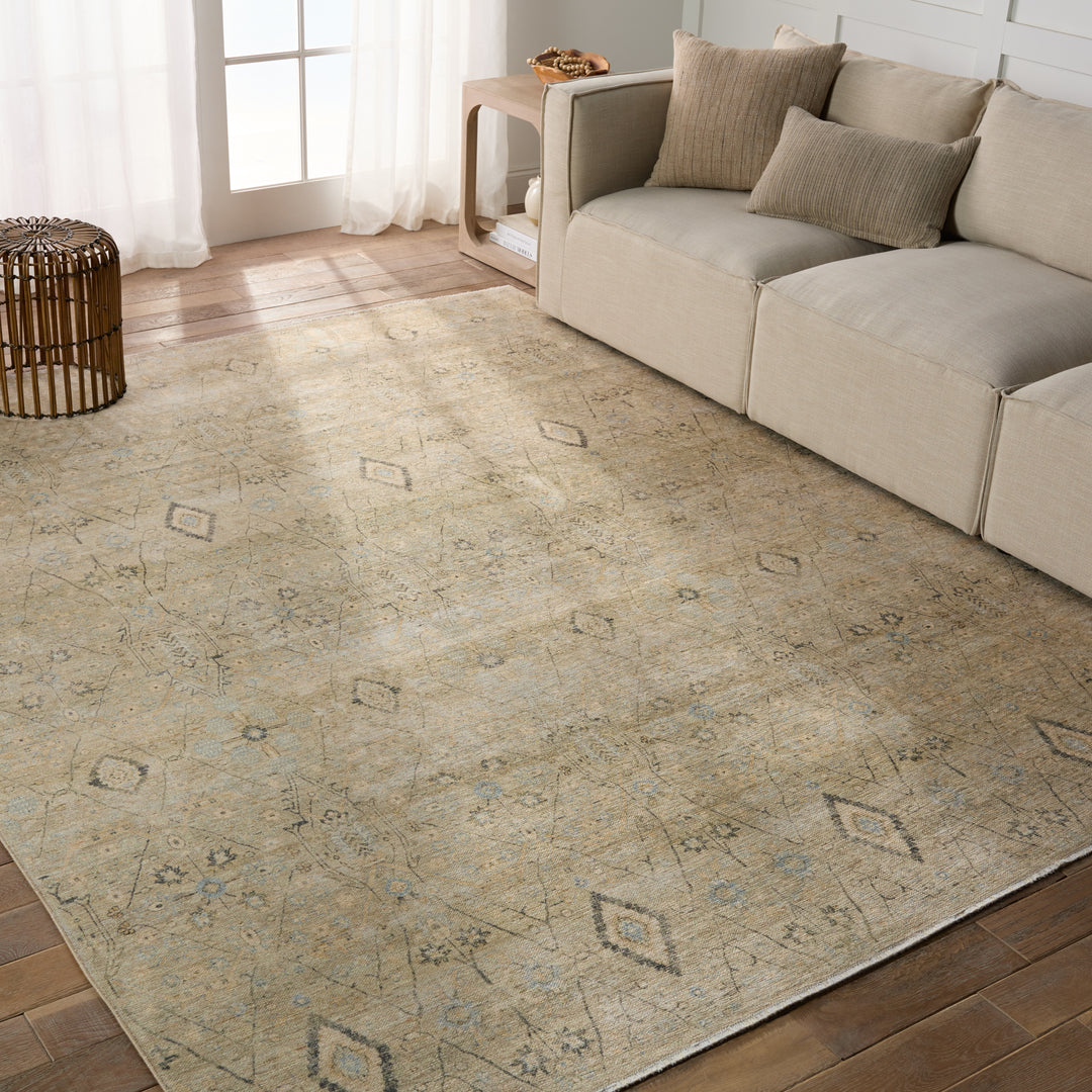 Jaipur Living Maisie Medallion Green/ Blue Area Rug (7'10"X9'10")