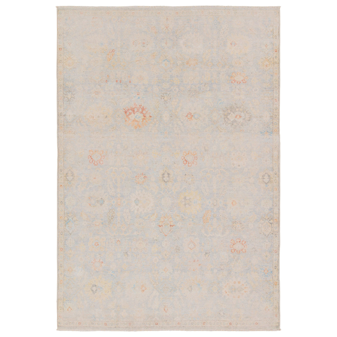 Adica Floral Light Blue/Cream Area Rug (10'X14')