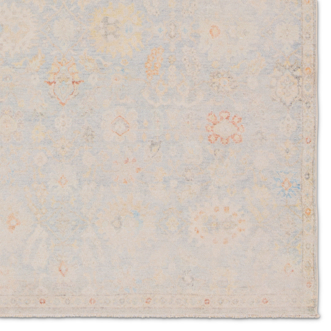 Adica Floral Light Blue/Cream Area Rug (10'X14')