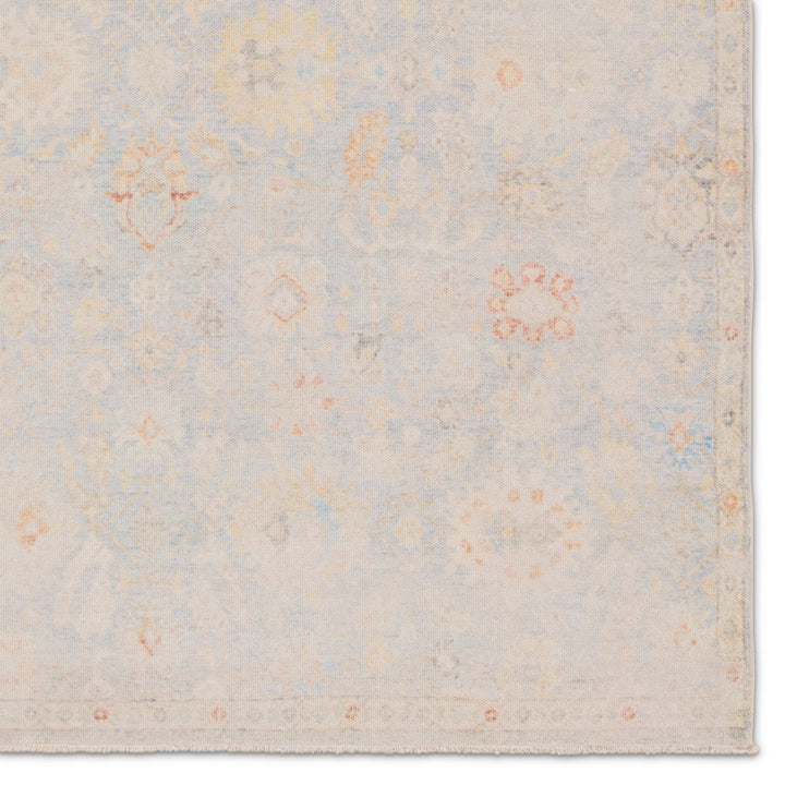 Adica Floral Light Blue/Cream Area Rug (10'X14')