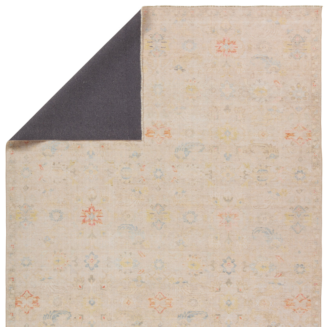 Jaipur Living Aaina Floral Cream/Blue Area Rug (4'X6')