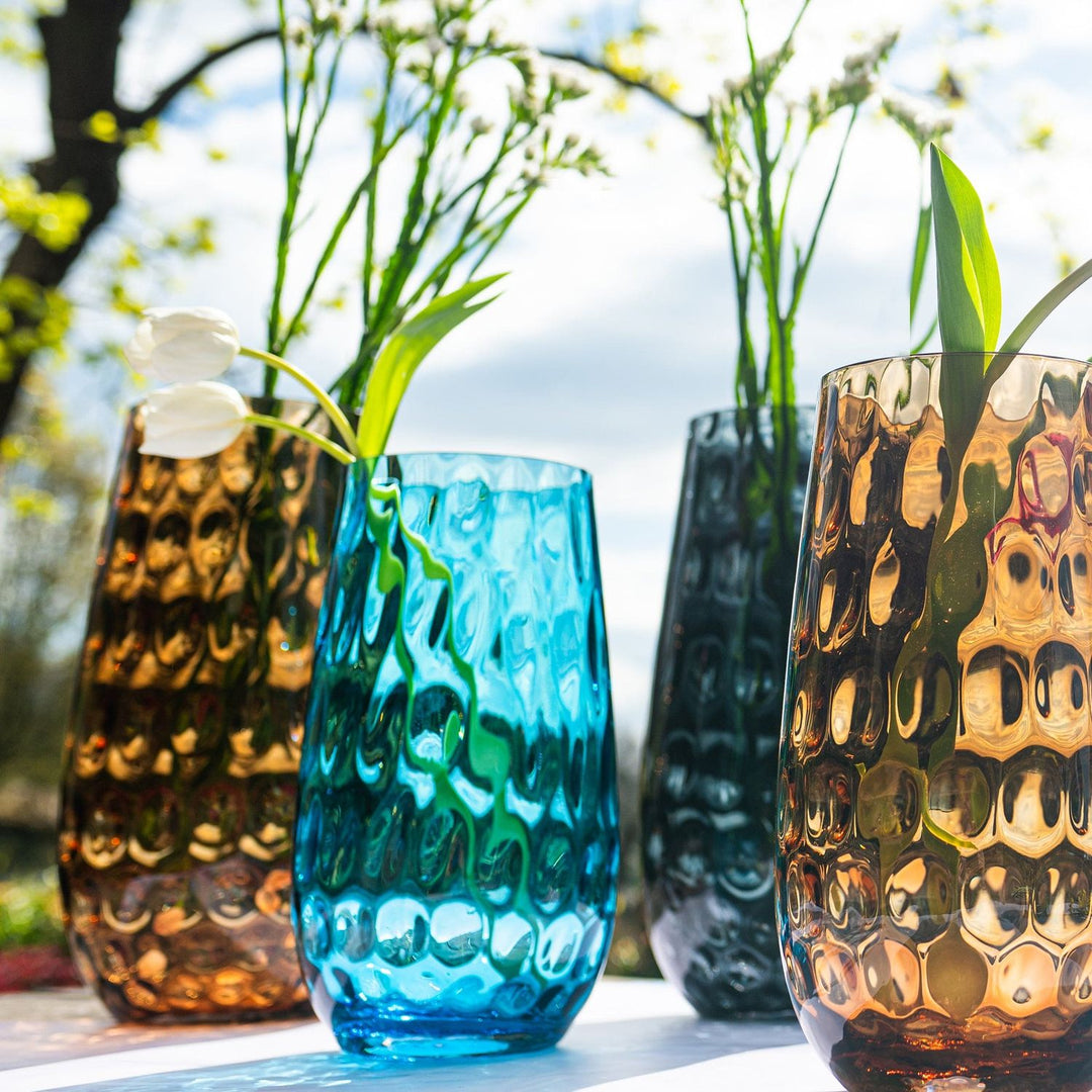 Bolla Glass Pebbled Vase