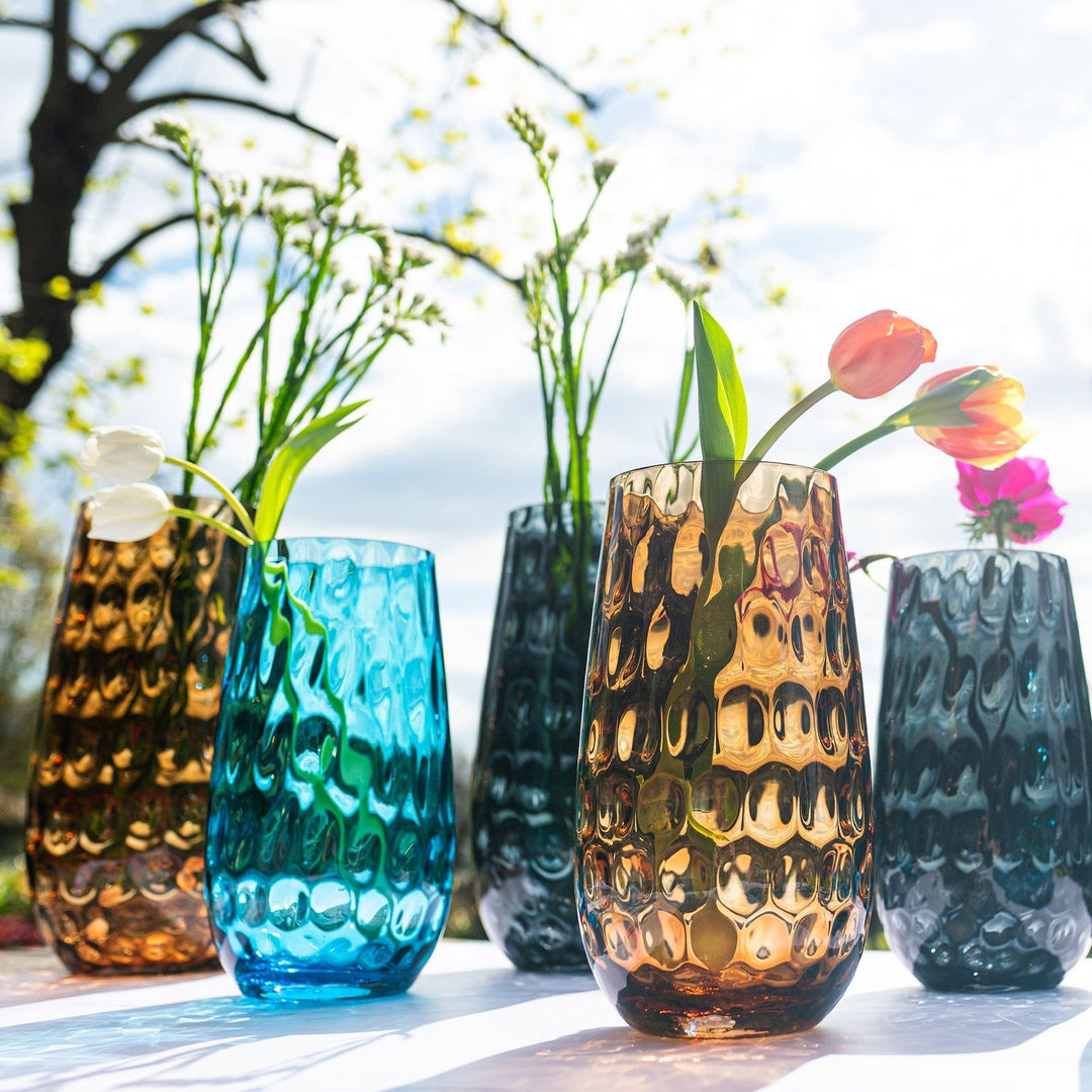 Bolla Glass Pebbled Vase