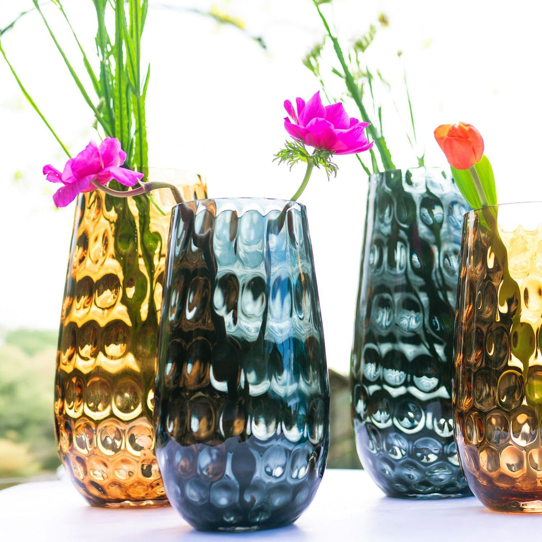 Bolla Glass Pebbled Vase