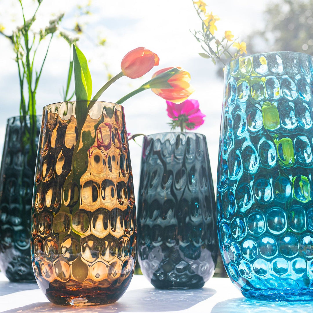 Bolla Glass Pebbled Vase