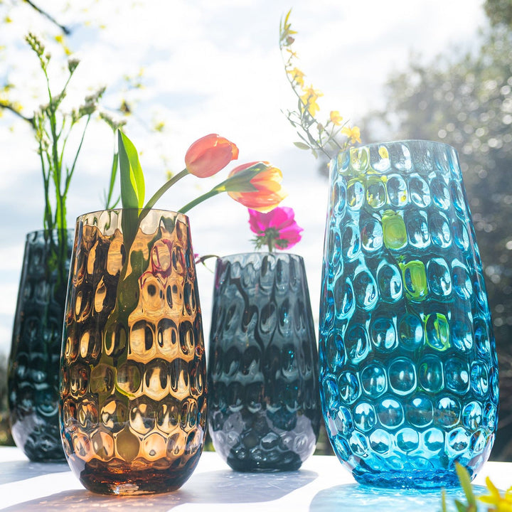 Bolla Glass Pebbled Vase