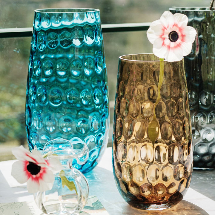 Bolla Glass Pebbled Vase