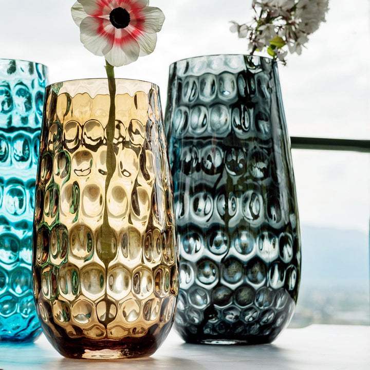 Bolla Glass Pebbled Vase
